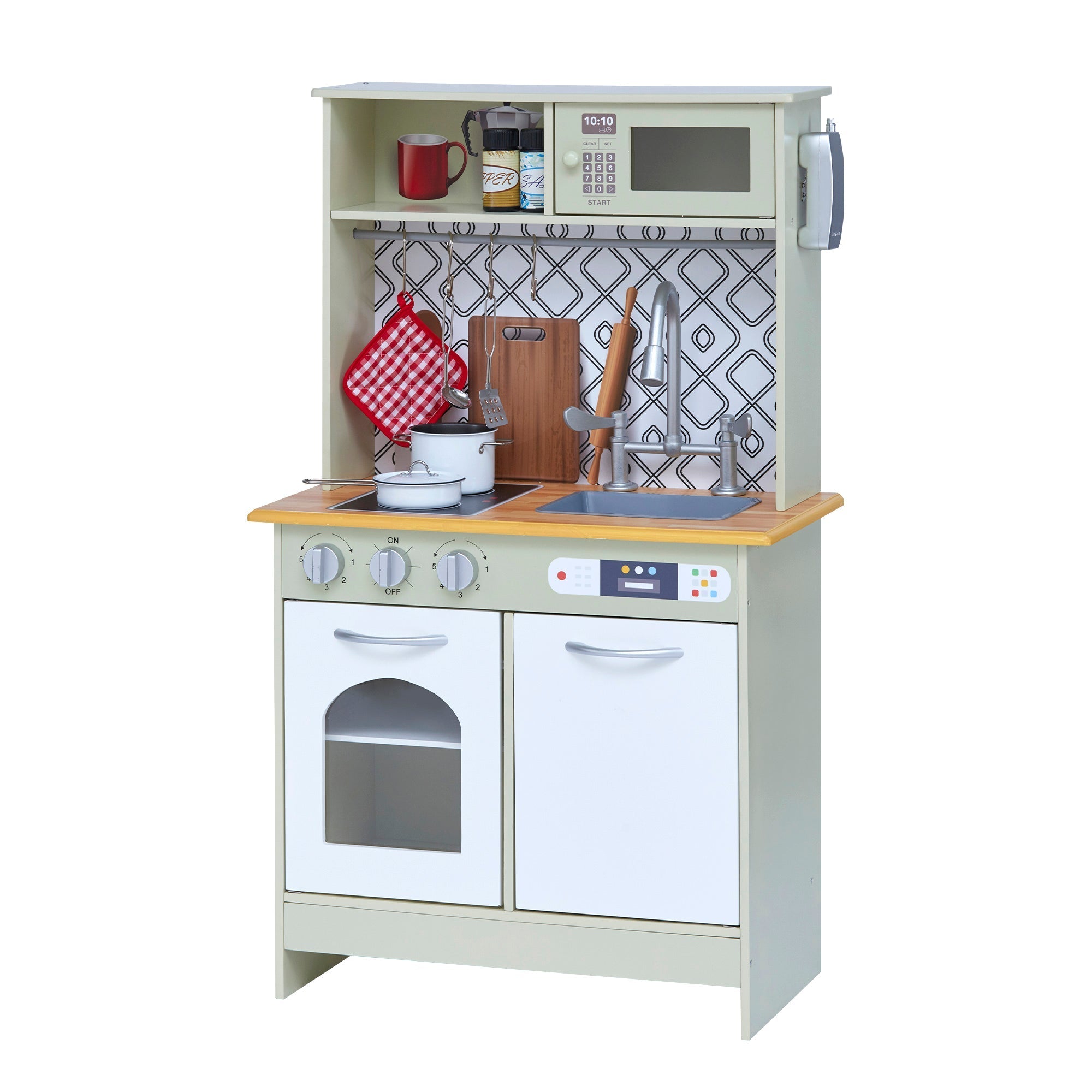  Teamson Kids Teamson Kids - Little Chef Boston Modern Play Kitchen - Green - Bonton