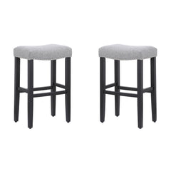 29" Upholstered Backless Bar Stool