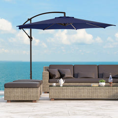 10 Ft Outdoor Patio Cantilever Offset Umbrella