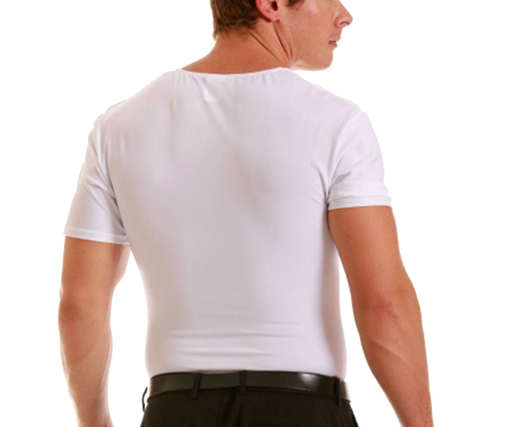  InstantFigure Insta Slim Big & Tall Compression V-Neck Shirt VS0001BT - Black - Bonton