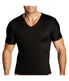  Insta Slim Men Short Sleeve V-Neck - Black - Bonton