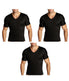  Insta Slim 3-Pack Short Sleeve V-Necks - Black - Bonton