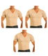  Insta Slim 3-Pack Short Sleeve V-Necks - Nude - Bonton