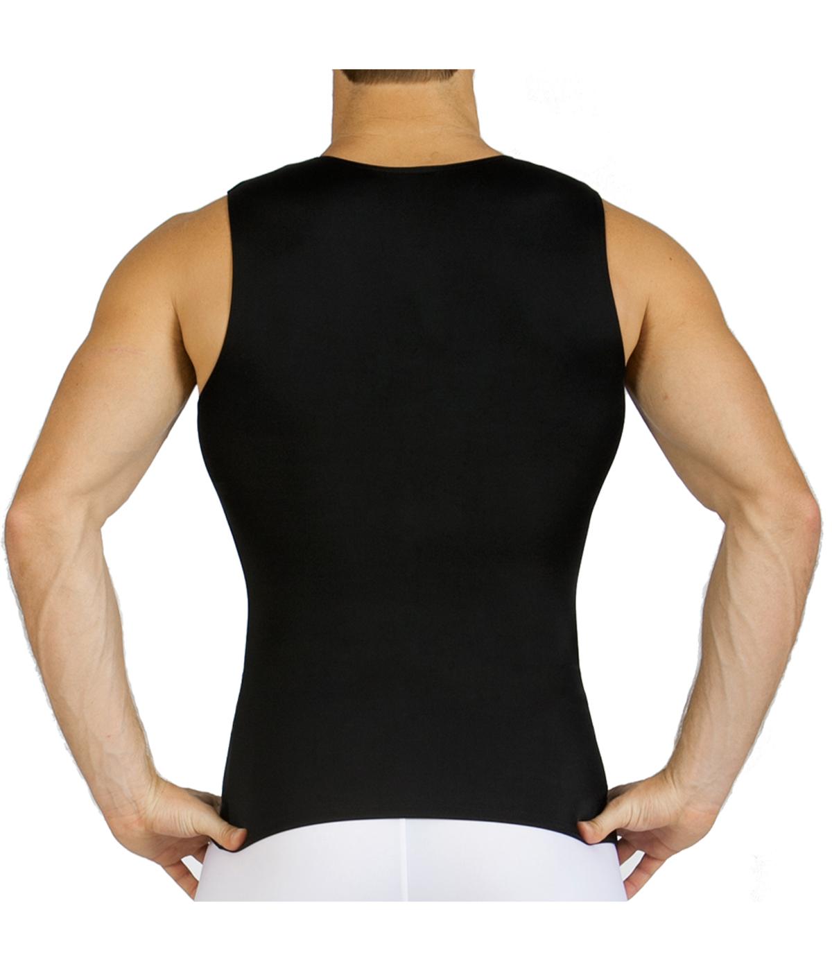  Insta Slim Men Sleeveless V-Neck Tank - Black - Bonton