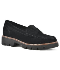 Gunner Lug Sole Loafers Black/Suede