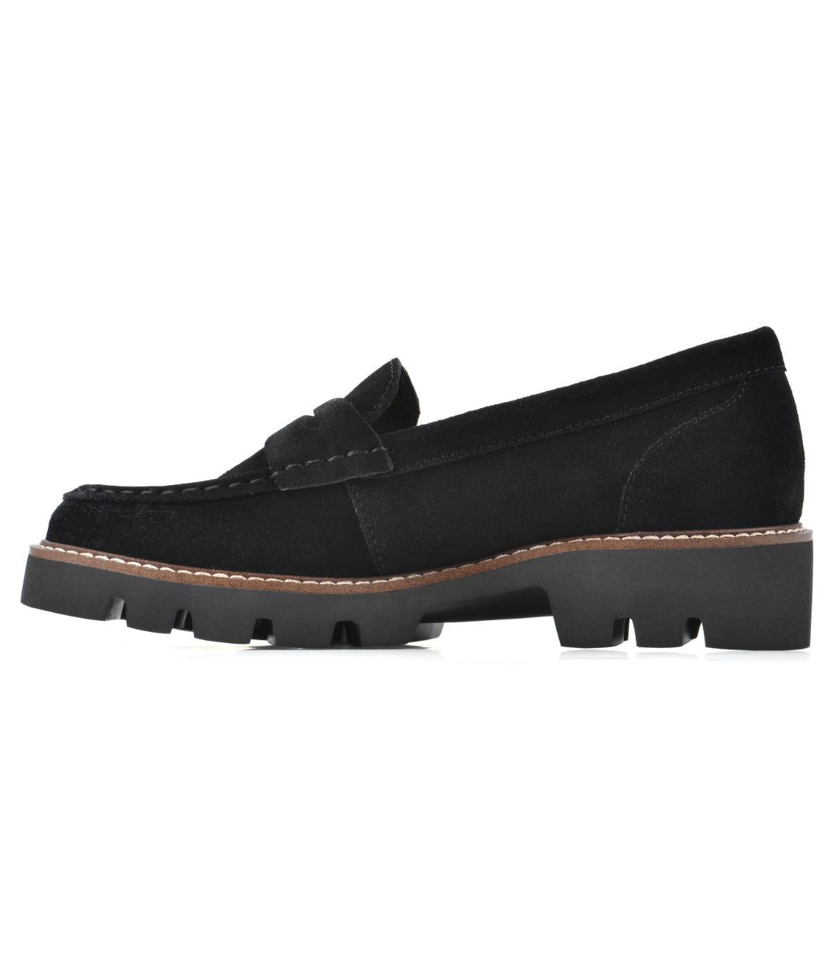  Gunner Lug Sole Loafers Black/Suede - Black/Suede - Bonton