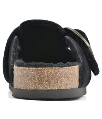 Big Easy Clogs Black/Suede W/ Fur