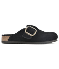 Big Easy Clogs Black/Suede W/ Fur