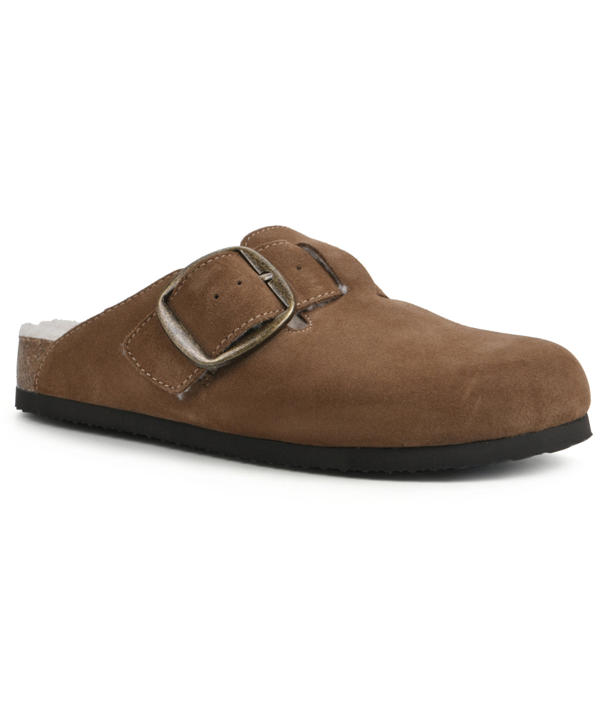  Big Easy Clogs Chestnut/Suede W/ Fur - Chestnut/Suede W/ Fur - Bonton