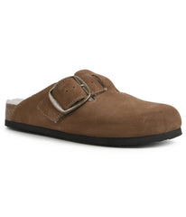 Big Easy Clogs Chestnut/Suede W/ Fur