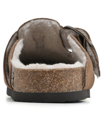 Big Easy Clogs Chestnut/Suede W/ Fur