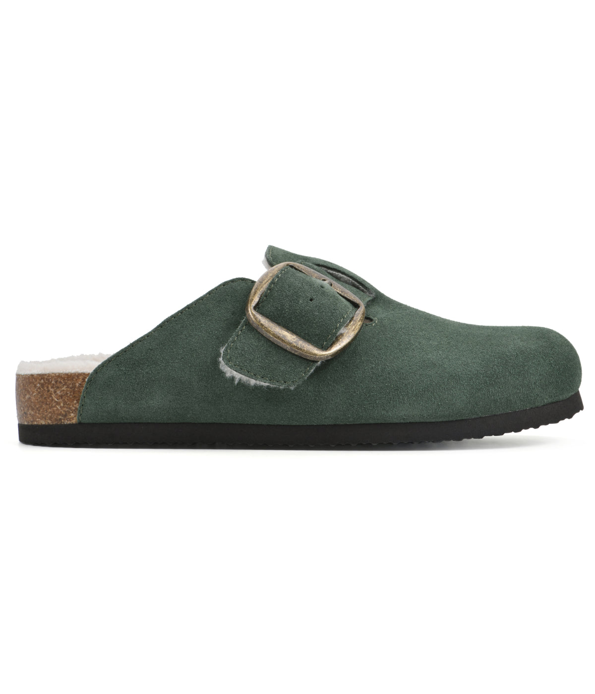  Big Easy Clogs Hunter Green/Suede/W/Fur - Hunter Green/Suede/W/Fur - Bonton