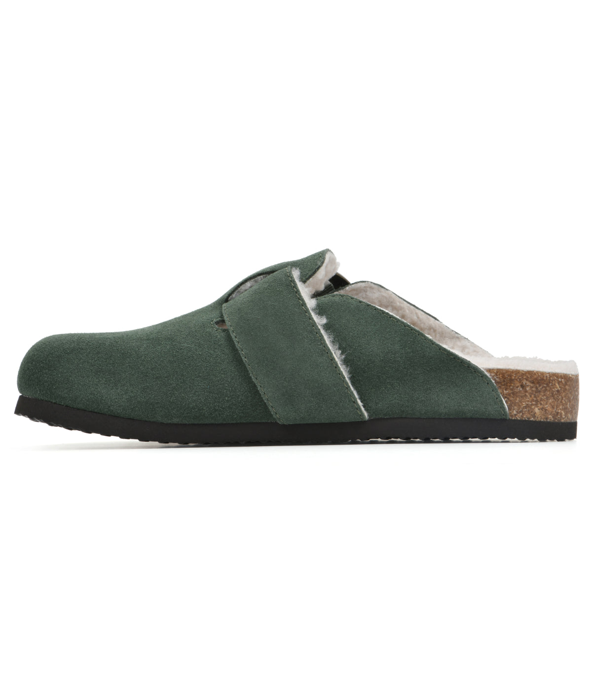  Big Easy Clogs Hunter Green/Suede/W/Fur - Hunter Green/Suede/W/Fur - Bonton