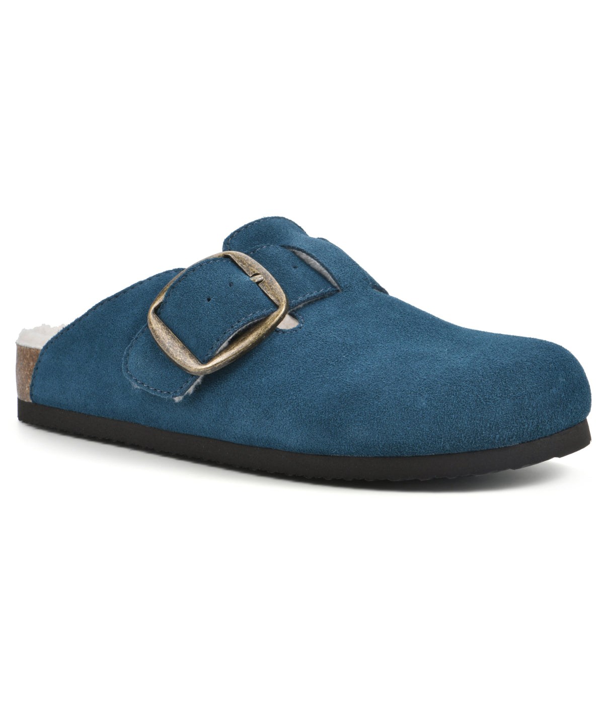  Big Easy Clogs Petro Blue/Suede/W/Fur - Petro Blue/Suede/W/Fur - Bonton