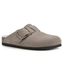 Big Easy Clogs Taupe/Suede W/ Fur