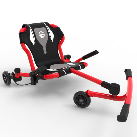 EzyRoller: Drifter X - Red - Ride-On Scooter, Cambering Motion, Pedal Free Cart, Hand Brakes, Extendable Frame, 154lb Capacity, Adults & Kids Ages 6+-Multi-One Size-1