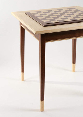 Walnut Maple Premium Hardwood Chess Table - Table - Chess-House