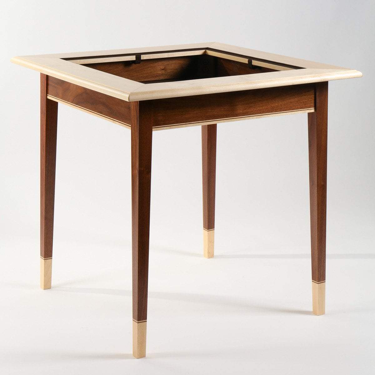  Chess House JLP Walnut Maple Premium Hardwood Chess Table by Chess House - Maple Edge - Bonton