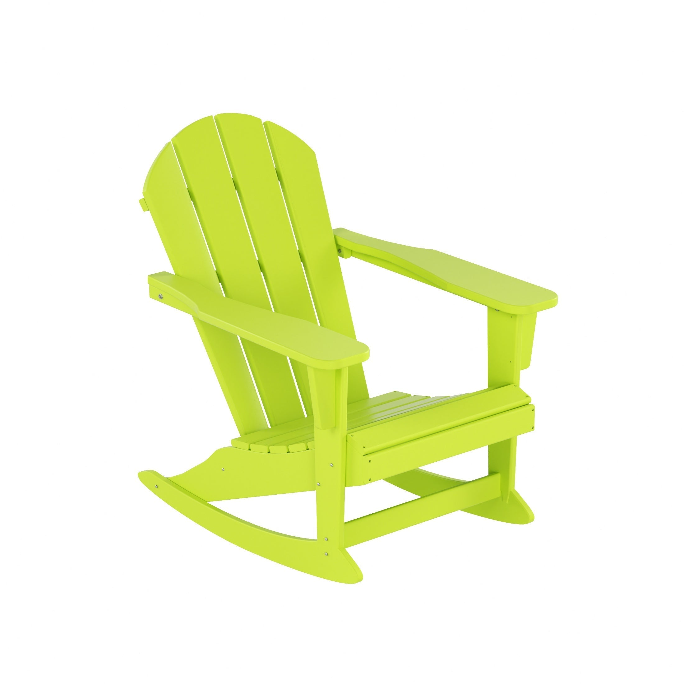  Westin Furniture Outdoor Rocking Poly Adirondack Chair, Set of 4 - Dark Green - Bonton