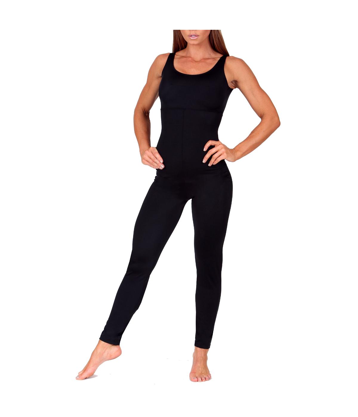  InstantFigure Sleeveless Pant Bodysuit - Black - Bonton