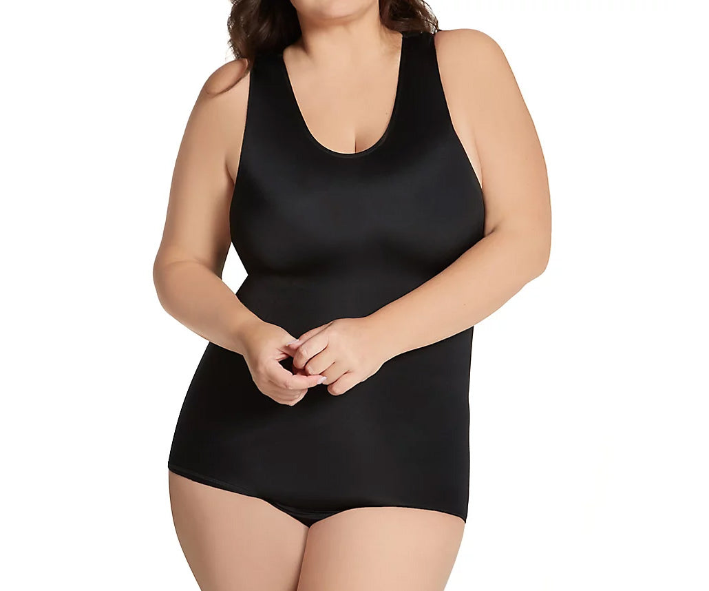  InstantFigure InstantFigure Tank Bodysuit Plus Size Shapewear WB4033C - Black - Bonton