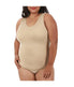  InstantFigure Sleeveless Snap Crotch Bodysuit - Plus - Nude - Bonton