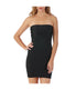  InstantFigure Strapless Empire Waist Slip Dress - Black - Bonton