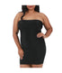  InstantFigure Strapless Empire Waist Slip Dress - Plus - Black - Bonton