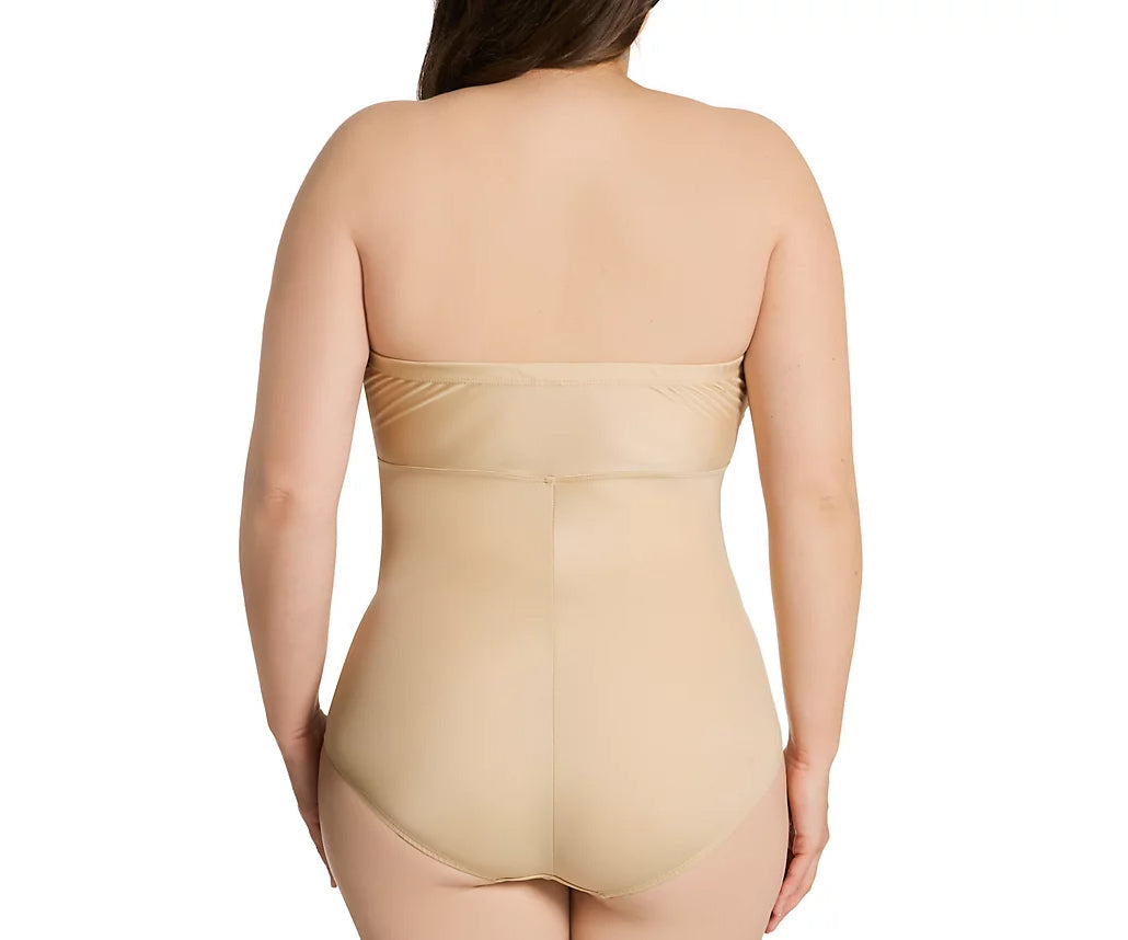  InstantFigure Plus Size InstantFigure Bandeau Brief Bodysuit Shapewear WBS012C - Black - Bonton