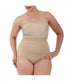  InstantFigure Bandeau Hook-n-Eye Gusset Bodysuit - Plus - Nude - Bonton