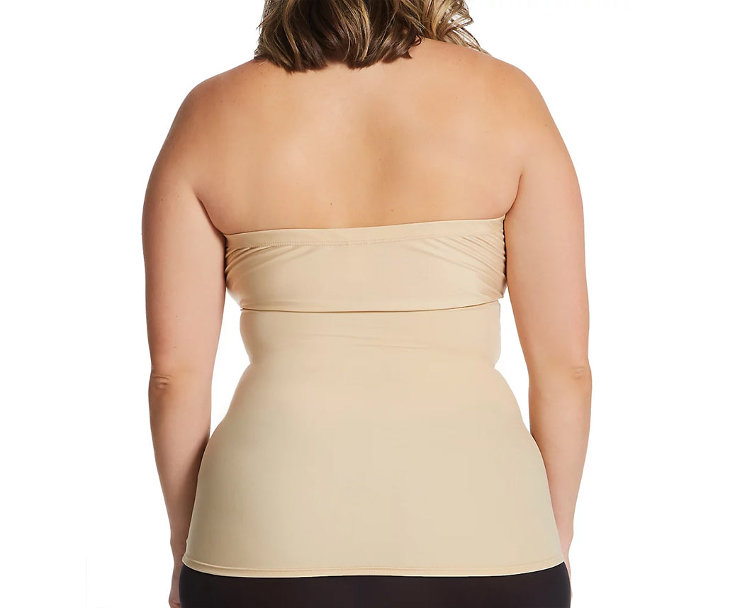  InstantFigure InstantFigure Plus Size Strapless Bandeau Top WBT035C - Black - Bonton