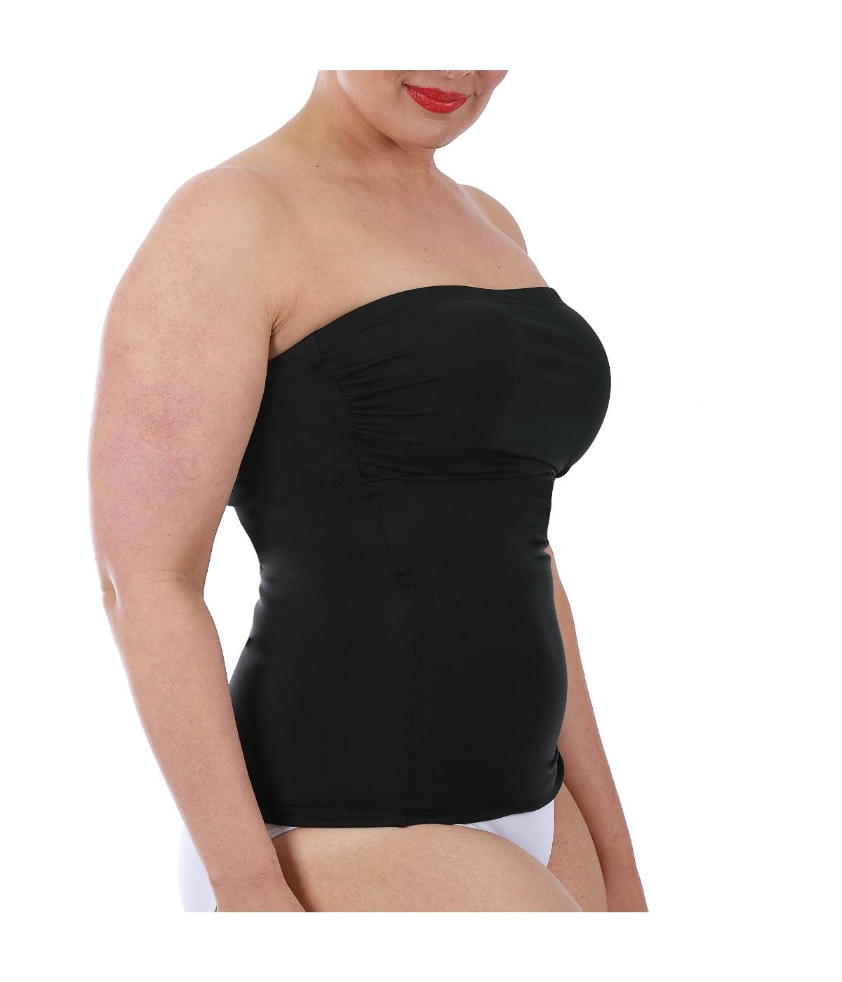  InstantFigure Empire Waist Bandeau Top - Plus - Black - Bonton