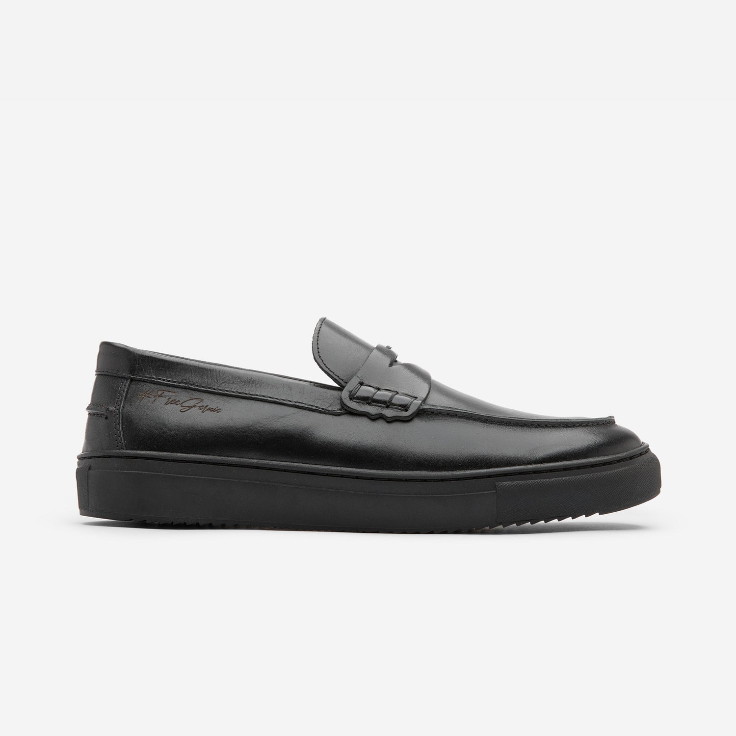  Gernie NYC 22's Penny Leather Low Top - Black Napa - Bonton