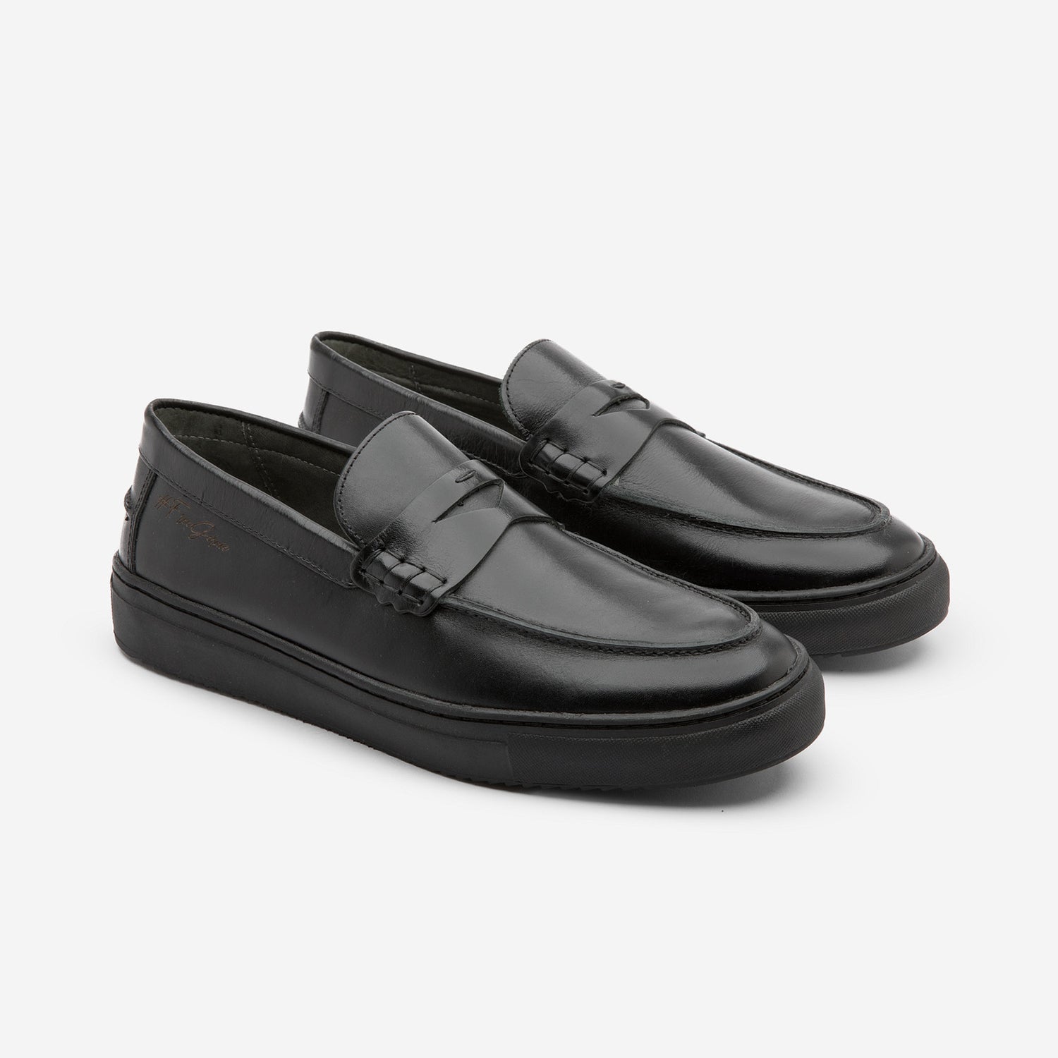  Gernie NYC 22's Penny Leather Low Top - Black Napa - Bonton