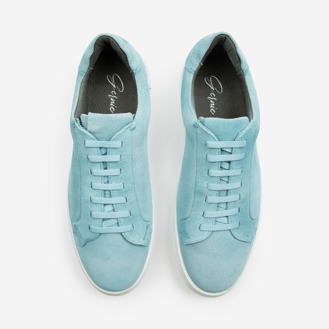  Gernie NYC 36's Laceless Low Top - Light Blue Suede - Bonton