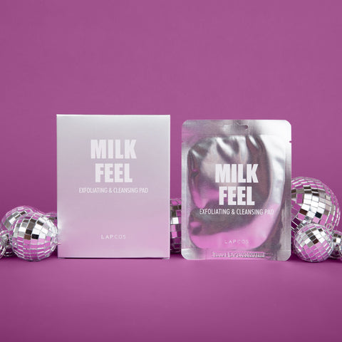 milk feel exfoliating & cleansing pads from lapcos