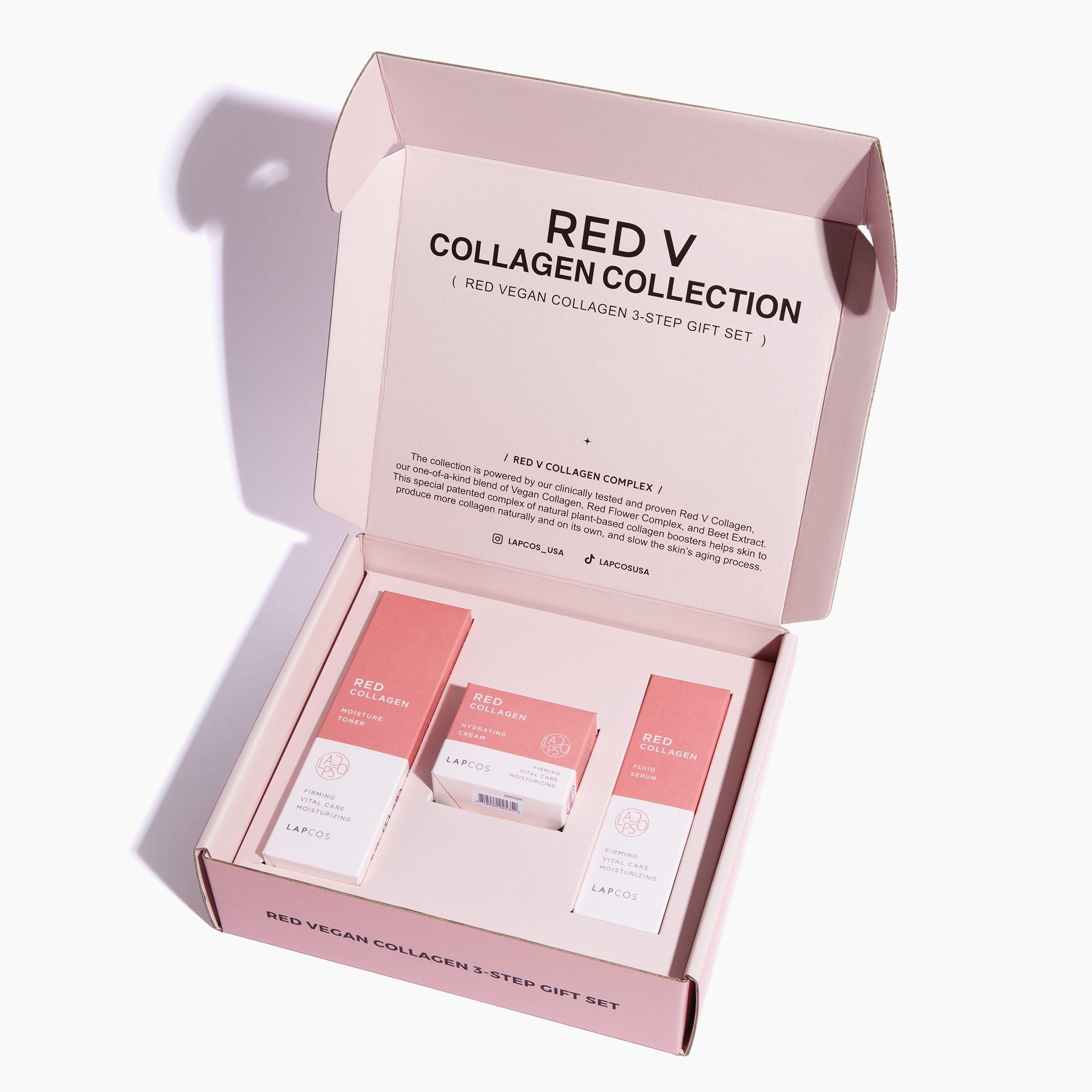  LAPCOS Red Vegan Collagen 3-Step Set by LAPCOS - Default Title - Bonton
