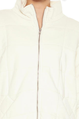 Quilted Zip-Up Jacket