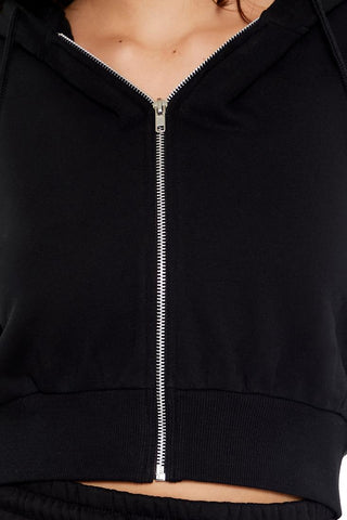 Basic Fleece Zip-Up Hoodie