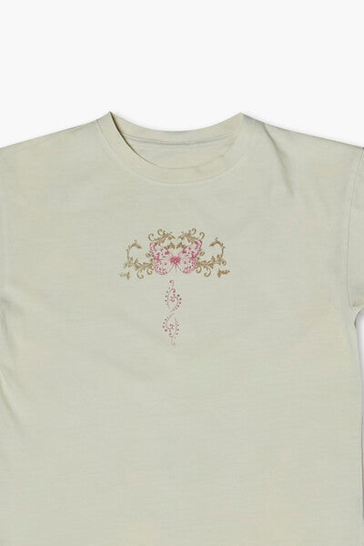  Forever 21 Girls Dreams Come True Graphic Tee (Kids) - cream multi - Bonton