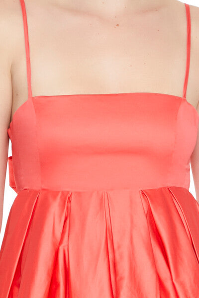 Fit & Flare Cami Mini Dress in Coral-swatch | Size: L by Bonton Fit & Flare Cami Mini Dress in Coral-swatch | Size: L by Bonton