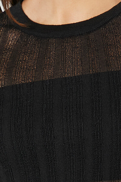  Forever 21 Fitted Ribbed Knit Sweater - grey - Bonton