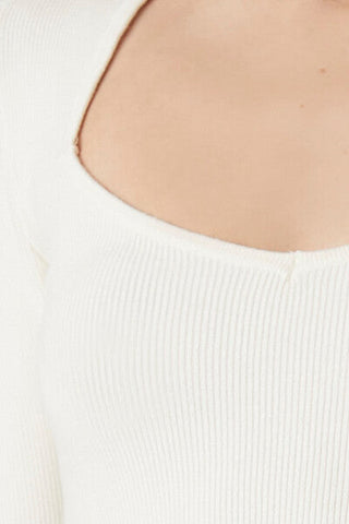 Sweater-Knit Crop Top