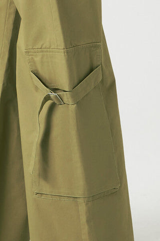 Twill High-Rise Utility Pants