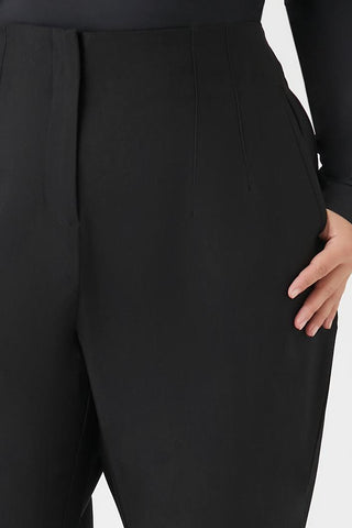 Plus Size High-Rise Straight Pants