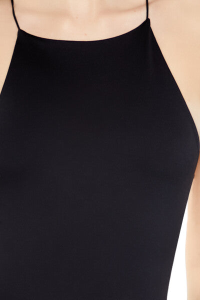  Forever 21 Contour Sculpt Halter Maxi Dress - black - Bonton