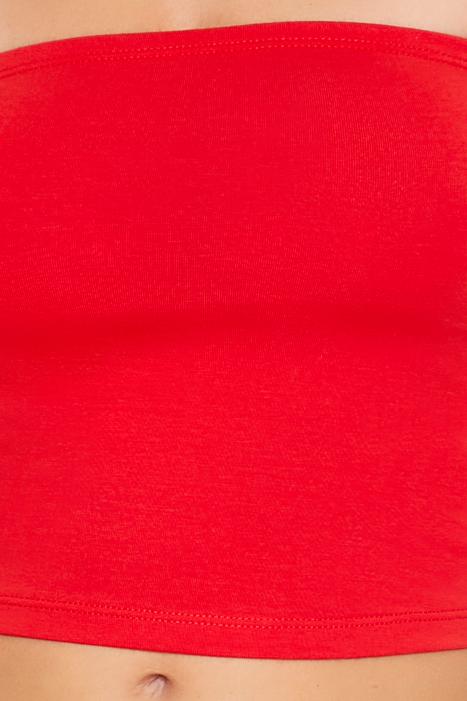  Forever 21 Cropped Cotton-Blend Tube Top - agave - Bonton