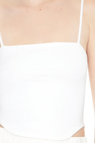 Cropped Dolphin-Hem Cami