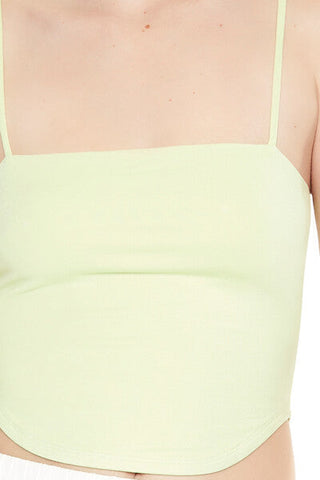 Cropped Dolphin-Hem Cami