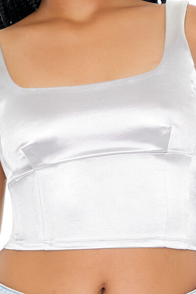  Forever 21 Square-Neck Crop Top - black - Bonton